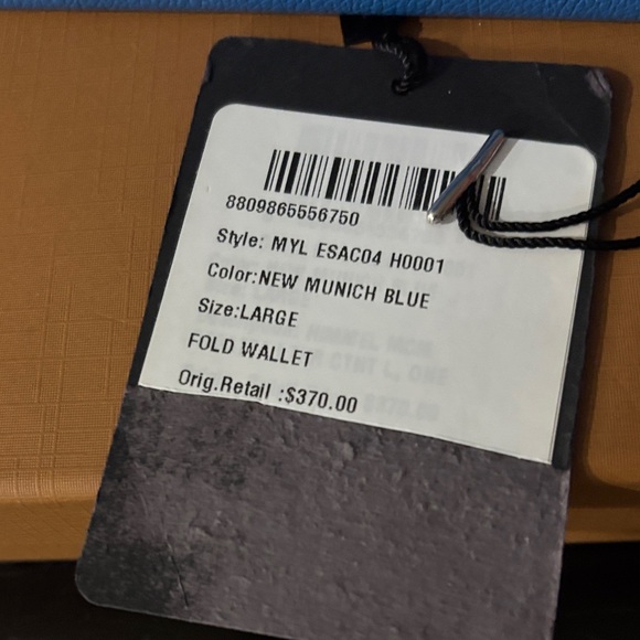 MCM Blue Leather Wallet - Picture 7 of 8